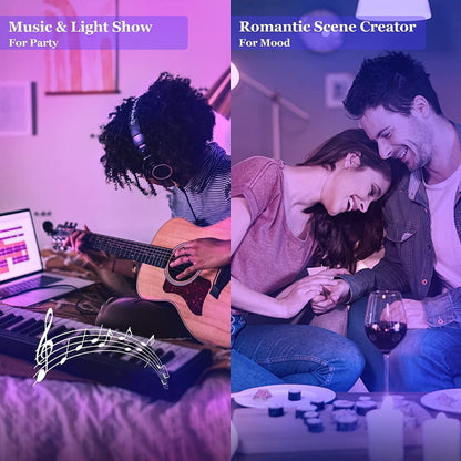 V-TAC Bluetooth Smart RGB LED Light Bulb A60 E27 or B22 - App or Voice Control
