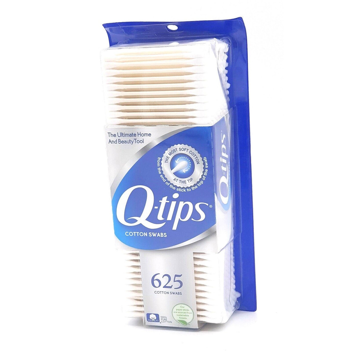 Q tips 625 Cotton Swabs Cleaning Tips Pure Cotton First Aid Baby Care Clean Dust
