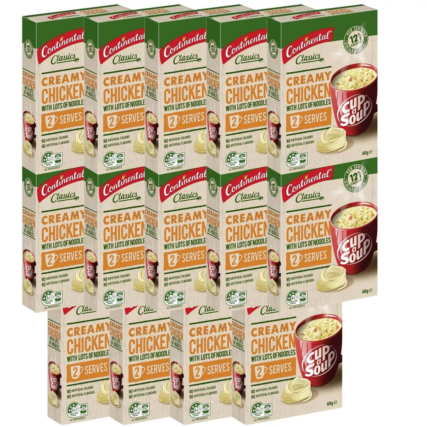 Continental Cup A Soup Classic Creamy Chicken With Lots Of Noodles 28x30g serves