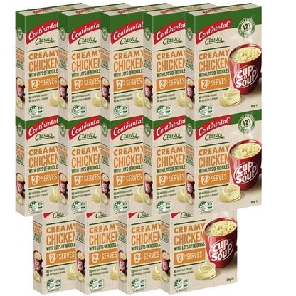 Continental Cup A Soup Classic Creamy Chicken With Lots Of Noodles 28x30g serves