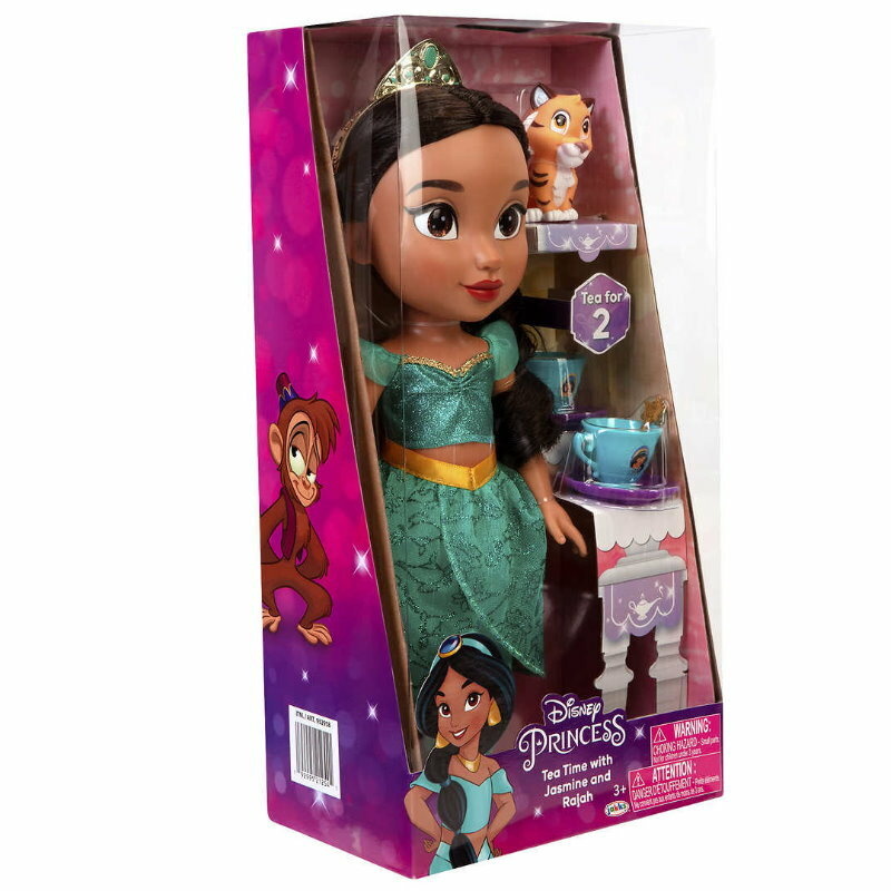 Disney Princess Doll Tea Time w/ Friend - Doll, Outfit, Tea Cups, Plates, Spoons