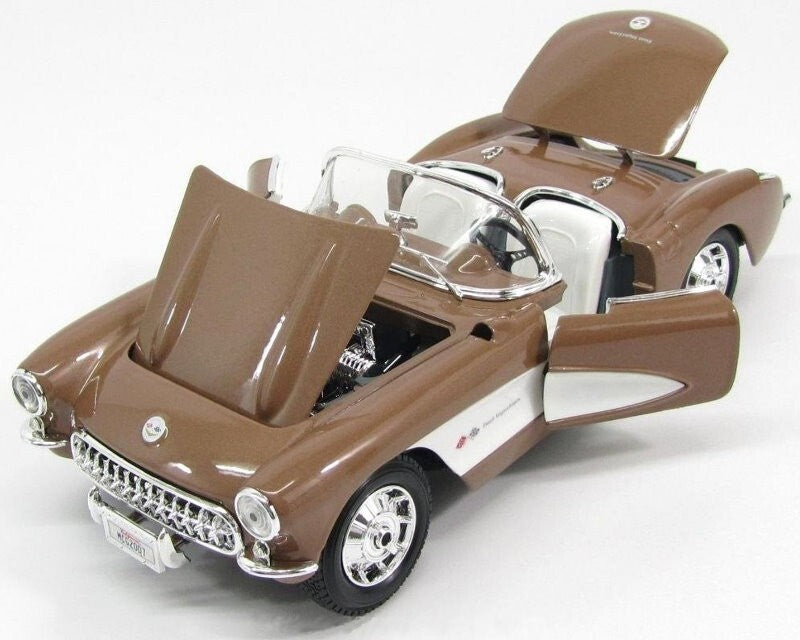 Maisto 1:18 Scale Special Edition 1957 Chevrolet Corvette Bronze Die Cast Car