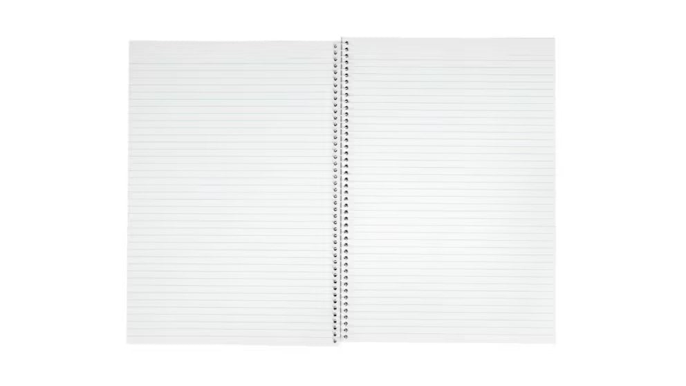 8 x Spirax 595 Notebook 7mm Ruled Lines Spiral Bound 120 Page A4 Pack Study App