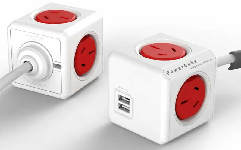 Allocacoc 5-Outlet/4-Outlet 1.5m/3m or 2x USB Original Extended PowerCube