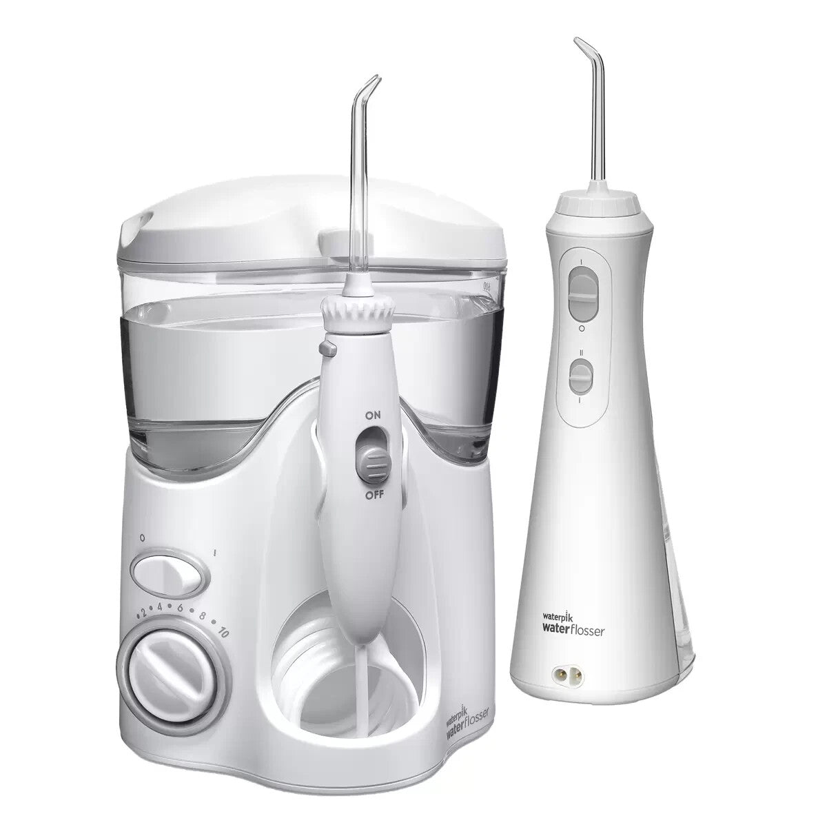 Waterpik Ultra & Cordless Plus Water Dental Flosser 10xAccessory Tips USB Charge