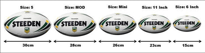 Steeden NRL Starter Pack Rugby League Football Size 5 with Pump, Kicking Tee