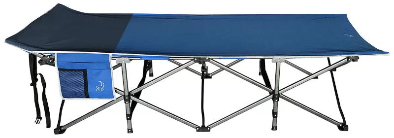Hidden Wild XL Portable Folding Camp Cot with Carry Bag - 159kg, 200x80x47 cm