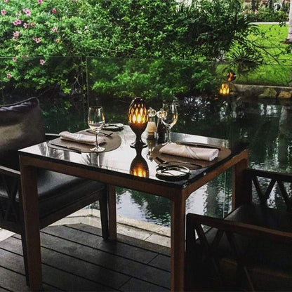 ProGlo IP65 Indoor/Outdoor LED Flame Effect Torch w/ Spike, Stand & USB Charging