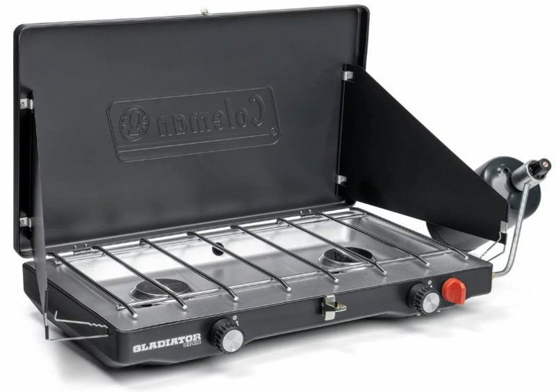 Coleman Gladiator Propane Gas 2 Adjustable Burner Camping Stove with 3/8" Hose