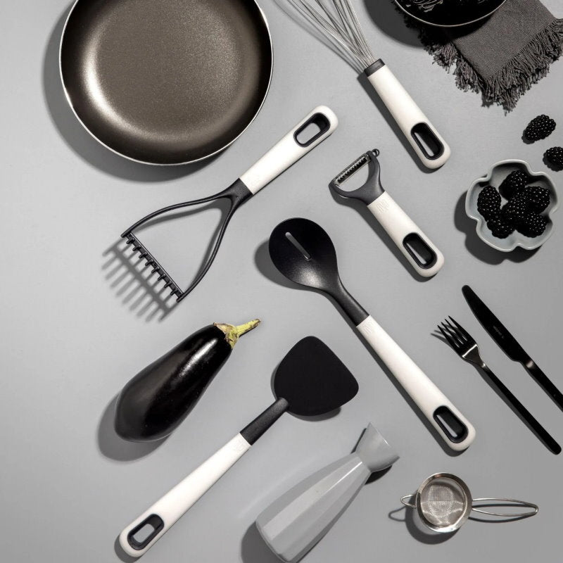 eKu Upcycle Kitchen Utensils Caviar - Spoon, Ladle, Square Turner, Swivel Peeler