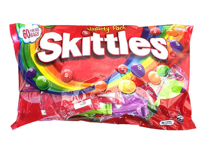 Skittles Fruits 60 x 15g Fun Party Bag Bulk Sweet Candy Snack Fruit Flavour 900g