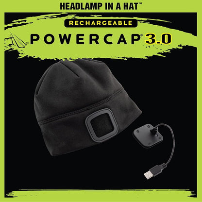Panther Vision POWERCAP 3.0 USB Rechargeable Headlamp LED Beanie One-Size