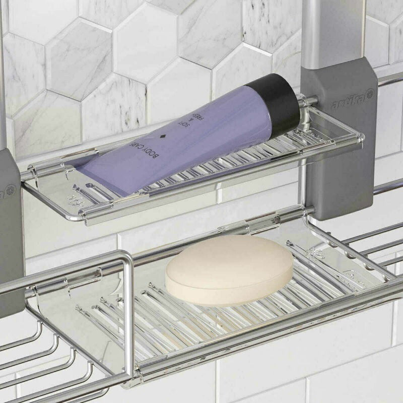 Artika U7 Hanging Shower Caddy Bathroom Shelf Storage Organiser Rust Proof Rack