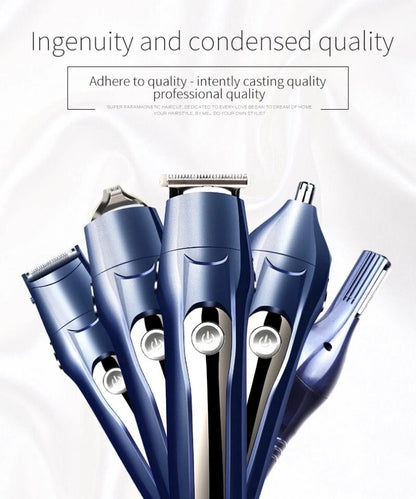 MARSKE 5-in-1 Professional Rechargeable Hair Clipper Multi Grooming Kit