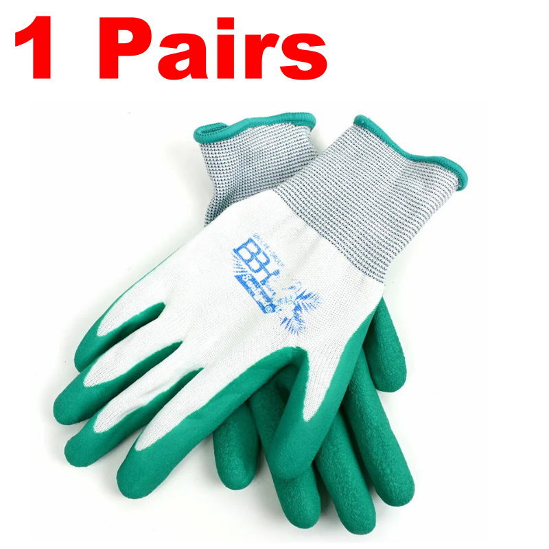 Groupe BBH Latex Foam Comfort Grip Breathable Durable Gardening Gloves for Women