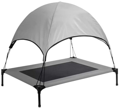 SolarTec Elevated Pet Dog Cot Bed with Removable Canopy Indoor/Outdoor - Large