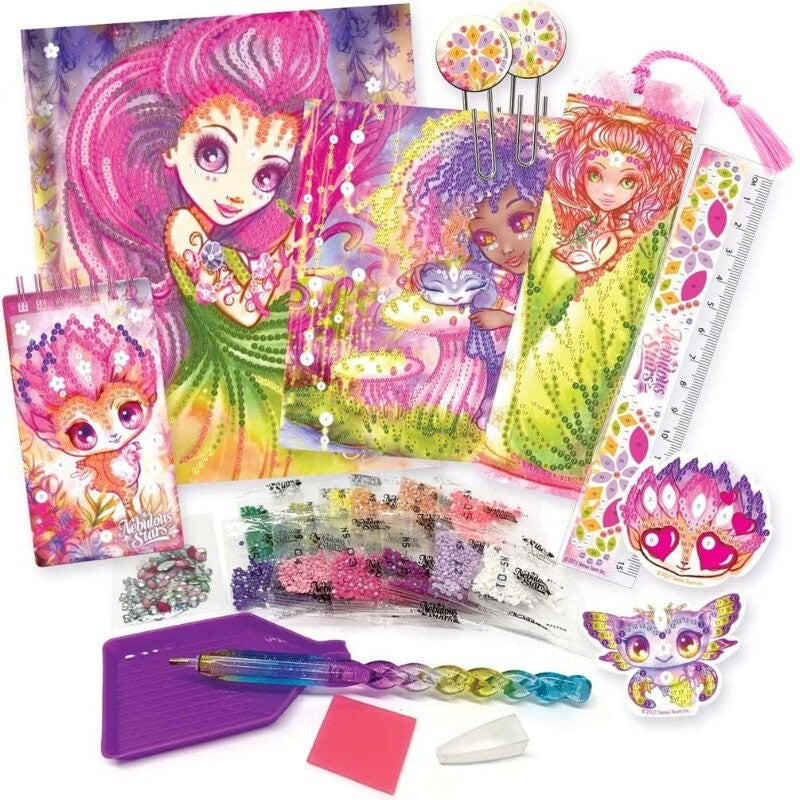 Nebulous Stars Dazzle by Number Rhinestone Creative Stationery Deluxe Set