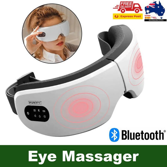 Purify Rechargeable Bluetooth Electric Eye Massager with Heat & Vibration
