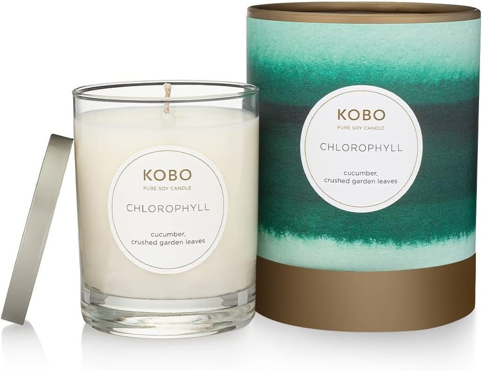 Kobo Chlorophyll Calming & Clean Soy Candle 11oz Handcrafted Aromatherapy Candle