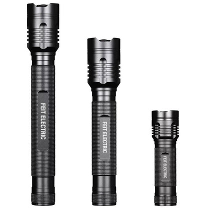 Feit 3 Piece Electric LED Flash Lights Kit Ultra Bright 1700, 1000, 500 Lumens