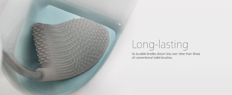 Joseph Joseph Flex Lite Toilet Brush Grey/White with Slimline Holder Set
