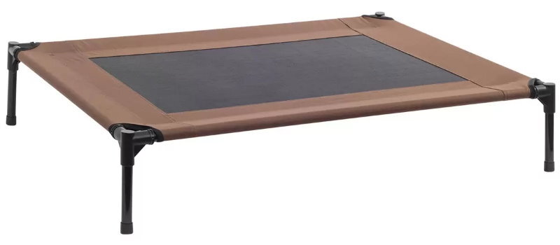 SolarTec Elevated Pet Dog Cot Bed with Removable Canopy Indoor/Outdoor - Large