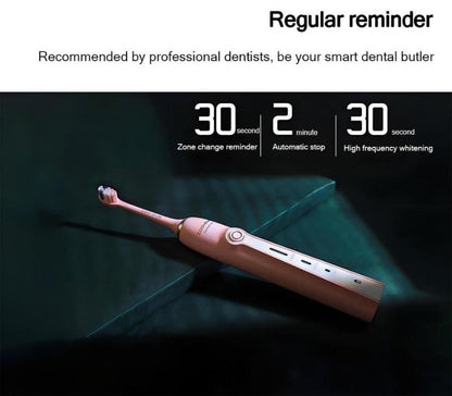 ZOOMSUM Rechargeable Powerful Sonic Cleaning Electric Toothbrush Pink - Express