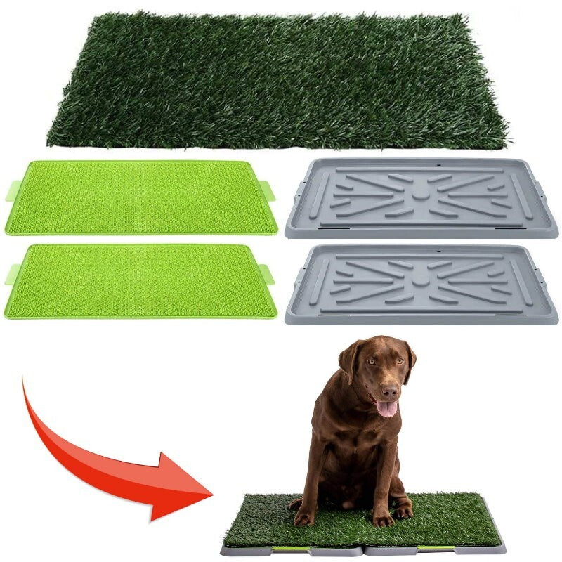 Silver Paw XL Potty Patch Dog Potty Reusable Training Toilet Grass Pee Pad Potty