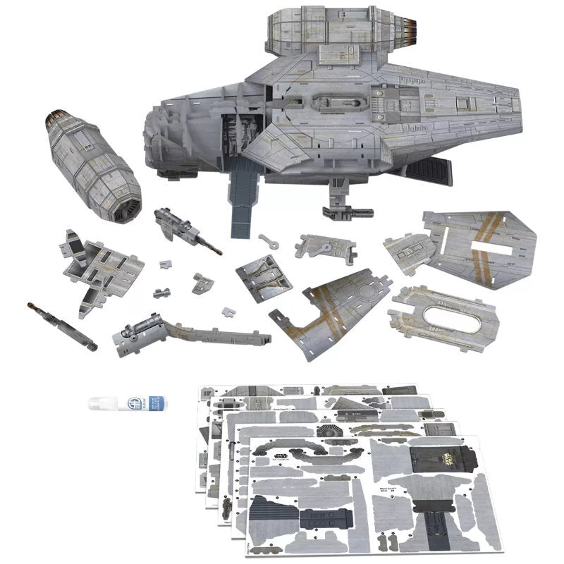 Star Wars Mandalorian Paper Model Kits Razor Crest & Sandcrawler Set 3D Puzzle