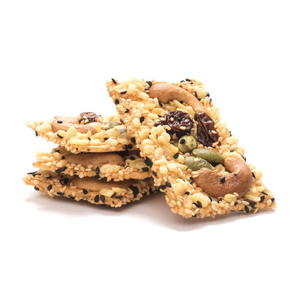 Crispy Baked Trail Mix Mung Beans Cashew Sesame Seed Raisin Crackers 68 x 11.6g