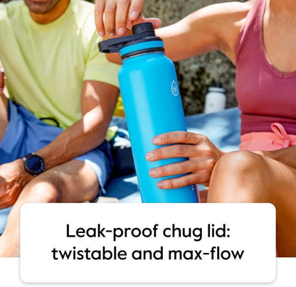 ThermoFlask 2-Pack Double Wall Vacuum Insulated Stainless Steel Water Bottles