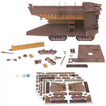 Star Wars Mandalorian Paper Model Kits Razor Crest & Sandcrawler Set 3D Puzzle