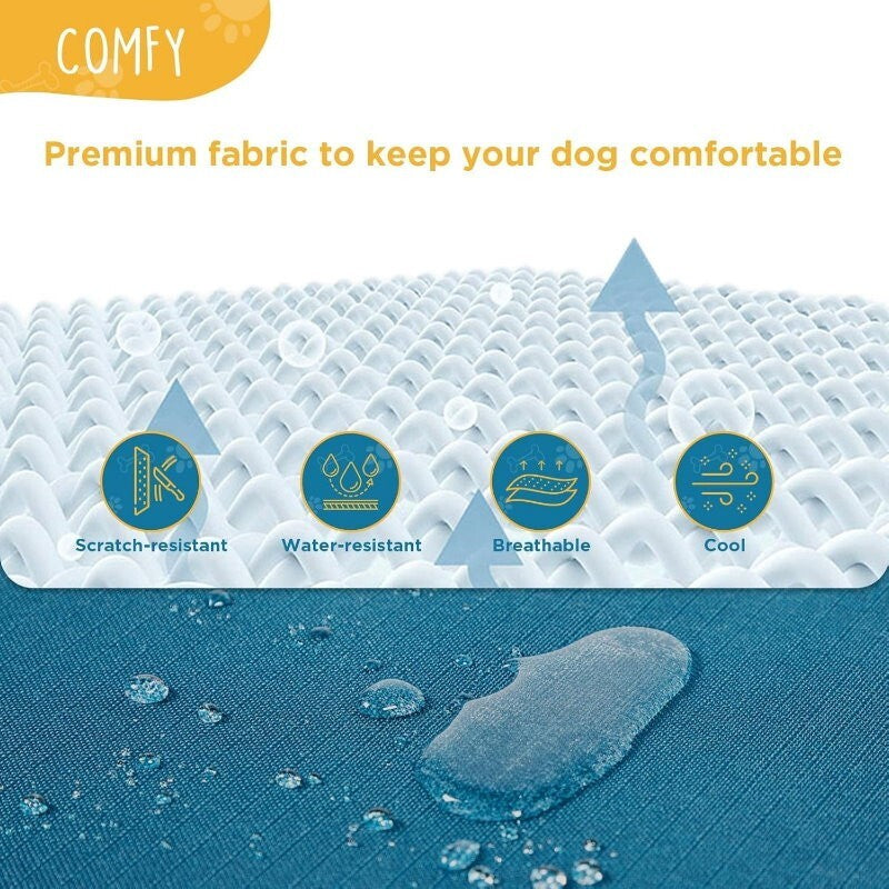 Canine Canyon 39" Portable Indoor/Outdoor Cooling Dog Bed with Removable Canopy
