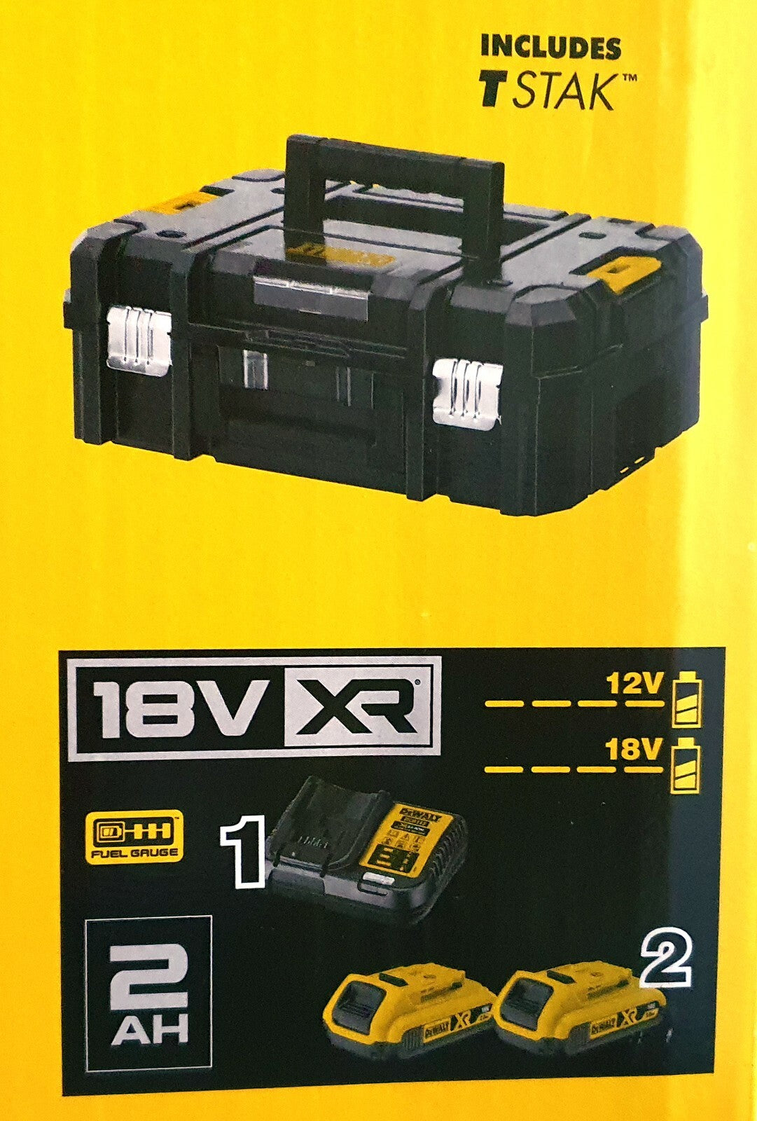 Dewalt Drill Driver Impact Driver DCD777 DCF787 2x 2AH 18V Battery Brushless Kit
