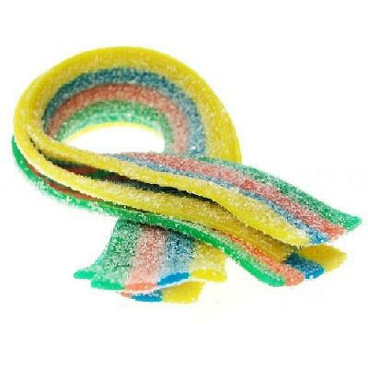 Fini Fantasy Belts Sour Rainbow Flavoured Kids Sweet Candy Lollies Snack 1.2kg