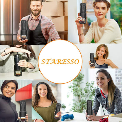 STARESSO Coffee Maker with Espresso, Cappuccino, Quick Cold Brew All in One