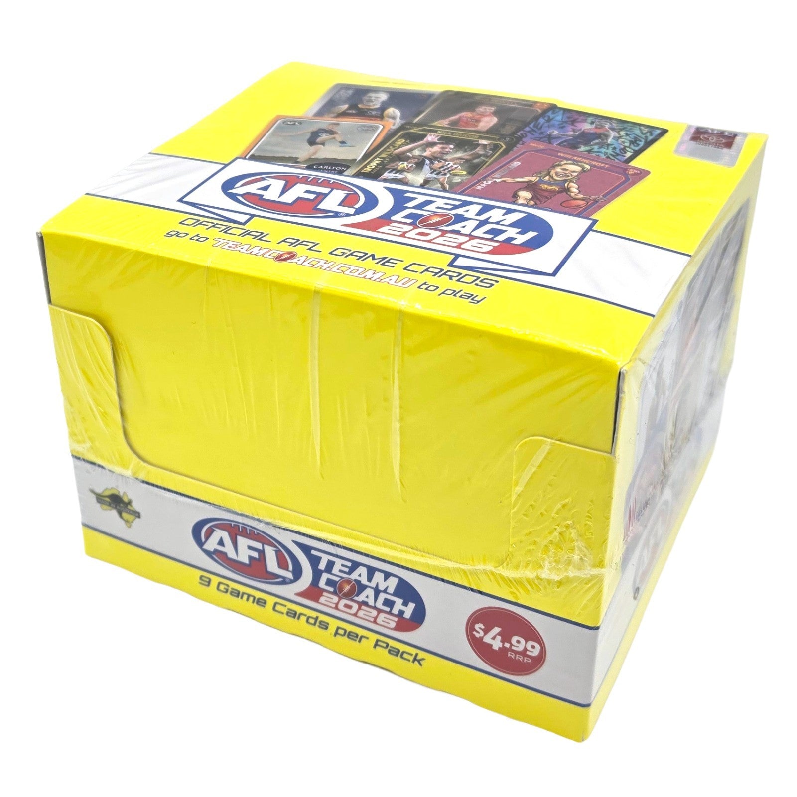 Official AFL Team Coach 2026 Trading Game Cards Sealed Box of 36 Packs Fast Ship