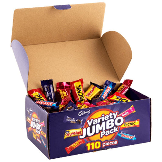 Cadbury Variety Milk Chocolate Sweet Box Crunchie Boost Picnic Treat 110pc 1.6Kg