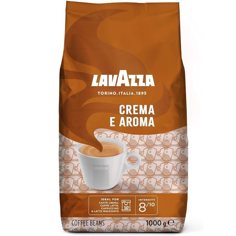 Lavazza Crema e Aroma, Arabica and Robusta Medium Roast Coffee Beans 1kg