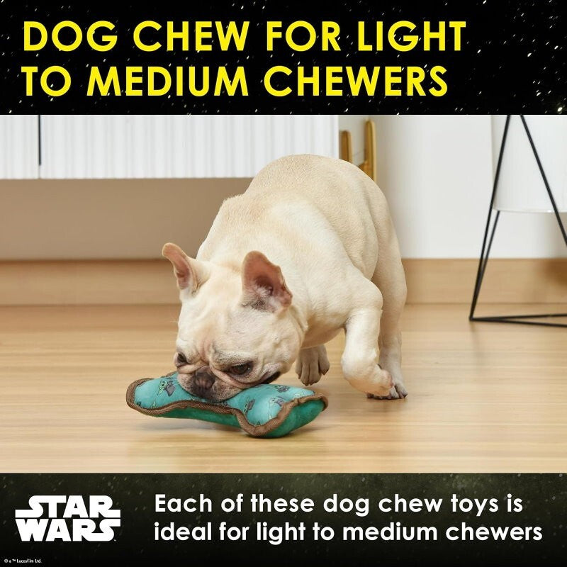 Star Wars Pets 3 Pcs The Mandalorian Set for Dog 9" Mandalorian, 9" GROGU, Bone