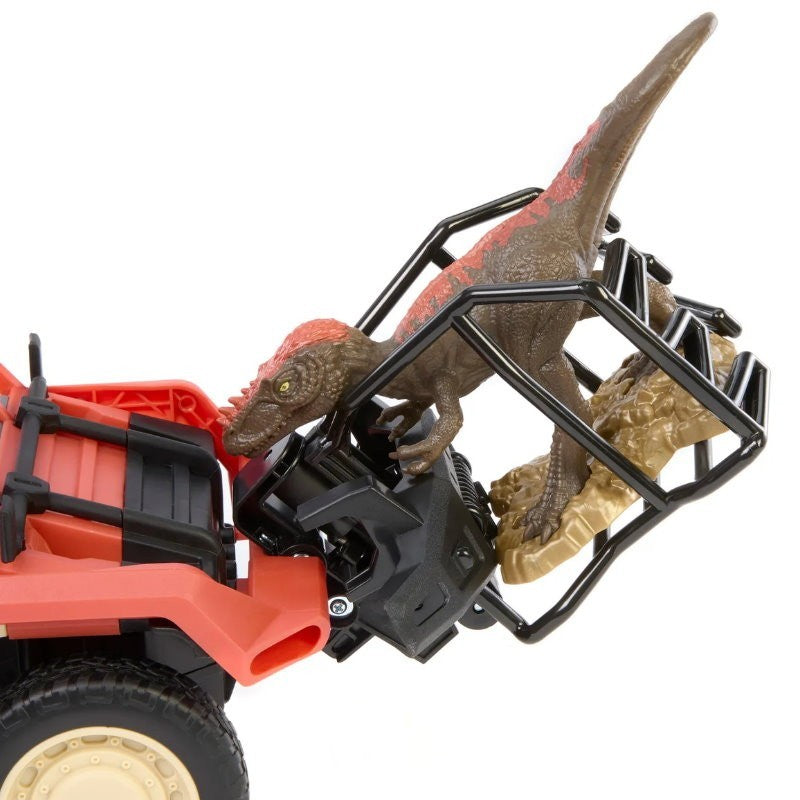 Matchbox RC Jurassic World Dino Catcher RC, Remote-Control Truck with Dinosaur