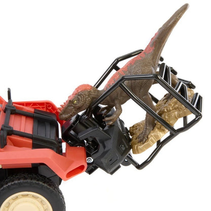 Matchbox RC Jurassic World Dino Catcher RC, Remote-Control Truck with Dinosaur