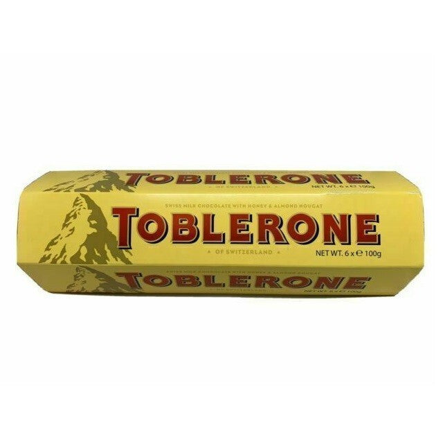 Toblerone Swiss Milk Chocolate Delicious Snack Pantry Honey Almond Nougat 6x100g