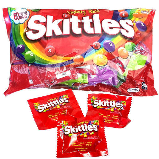 Skittles Fruits 60 x 15g Fun Party Bag Bulk Sweet Candy Snack Fruit Flavour 900g