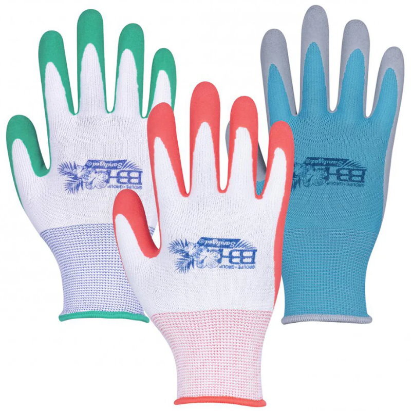 Groupe BBH Latex Foam Comfort Grip Breathable Durable Gardening Gloves for Women