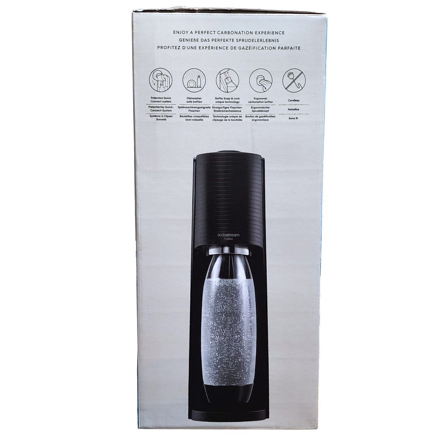 Sodastream Terra Sparkling Water Drink Maker Mega Pack Soda Stream Machine 2x1L