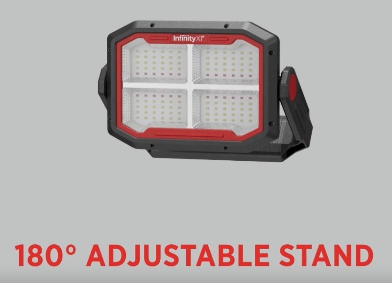 Infinity X1 3000 Lumen Solar Rechargeable Portable Floodlight Torch Work Light