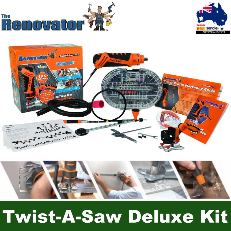 The Renovator 287pc Twist-a-Saw 550W Multi-Purpose Deluxe Power Tool Kit