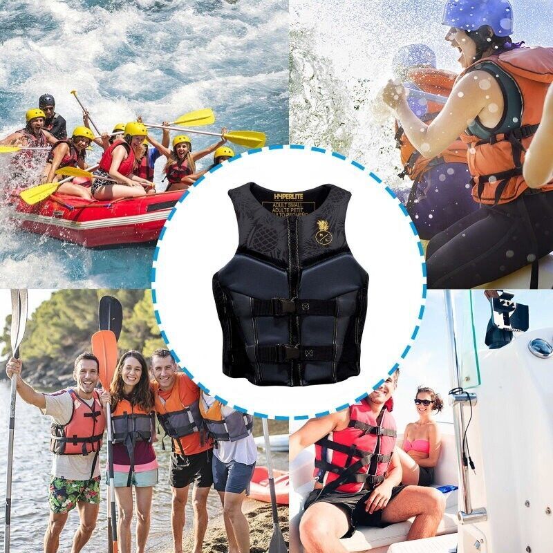 Hyperlite Segmented Front Entry Women's Life Jacket Vest Black/Pineapple