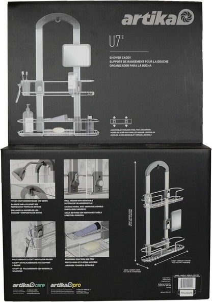 Artika U7 Hanging Shower Caddy Bathroom Shelf Storage Organiser Rust Proof Rack